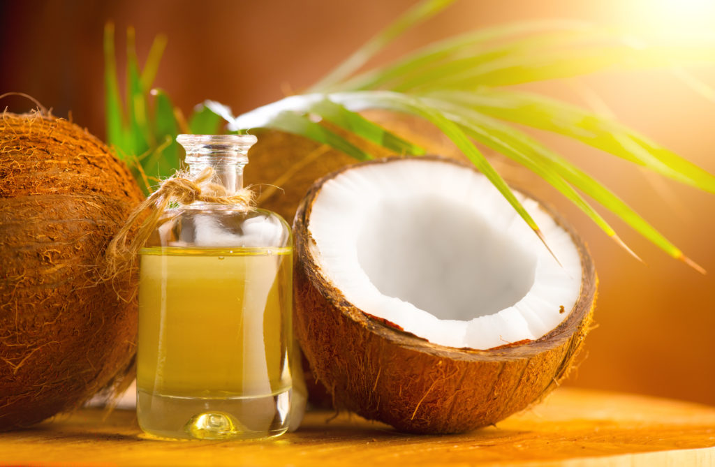 Coconuts contains fatty acids that nourish skin
