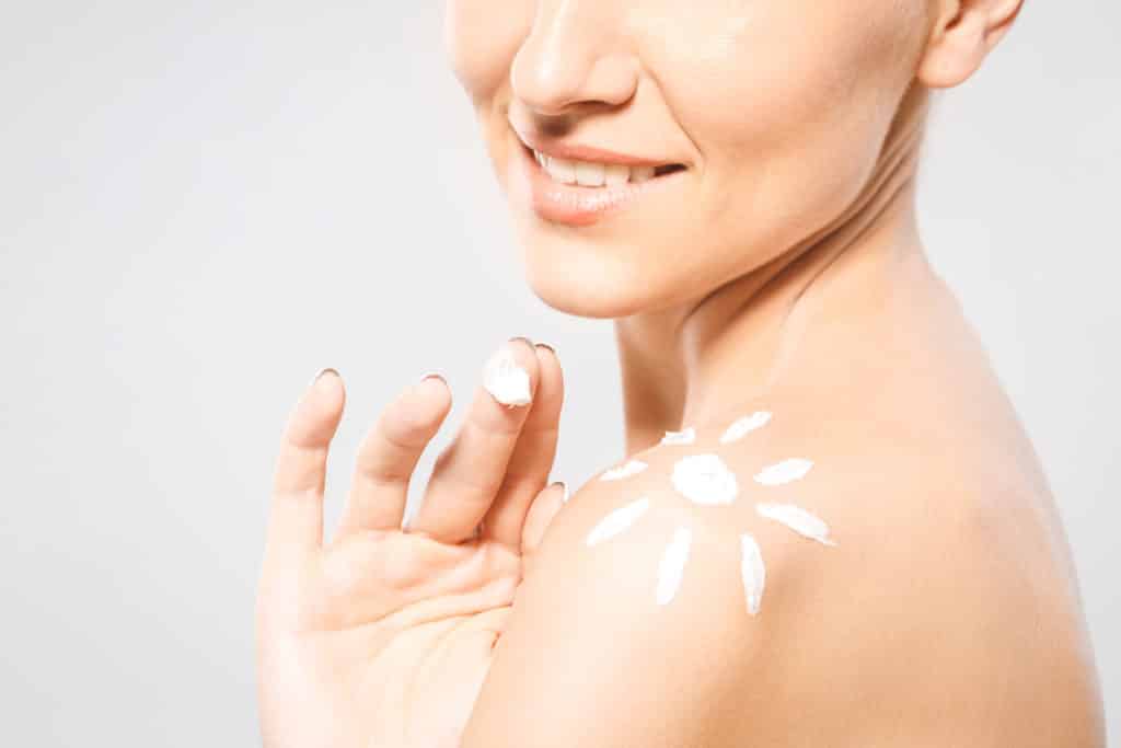 Mineral sunscreen acts like deflective shield against the sun’s UV rays