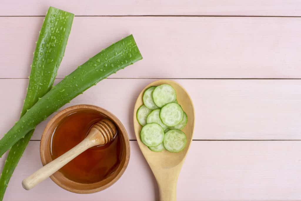 enzymes in aloe vera act as an exfoliant